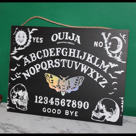 DECORATIVE WALL HANGING WOOD OUIJA BOARD NEW💀🎃 - Picture 11 of 16
